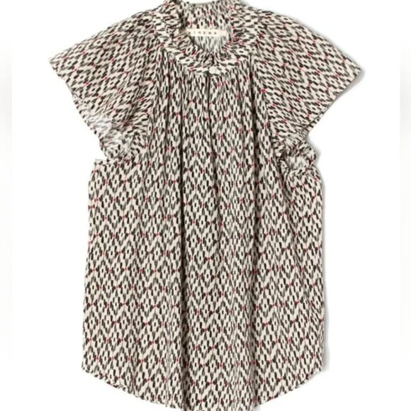 Xirena Jen Abstract Print Chalk Color Top SizeXS - Picture 1 of 8